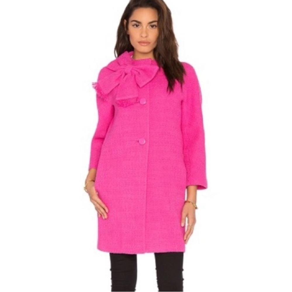 Kate Spade Pink Tweed Dorthy Coat